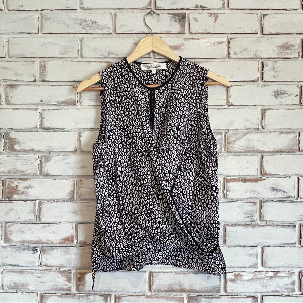 Diane Von Furstenberg silk wrap top